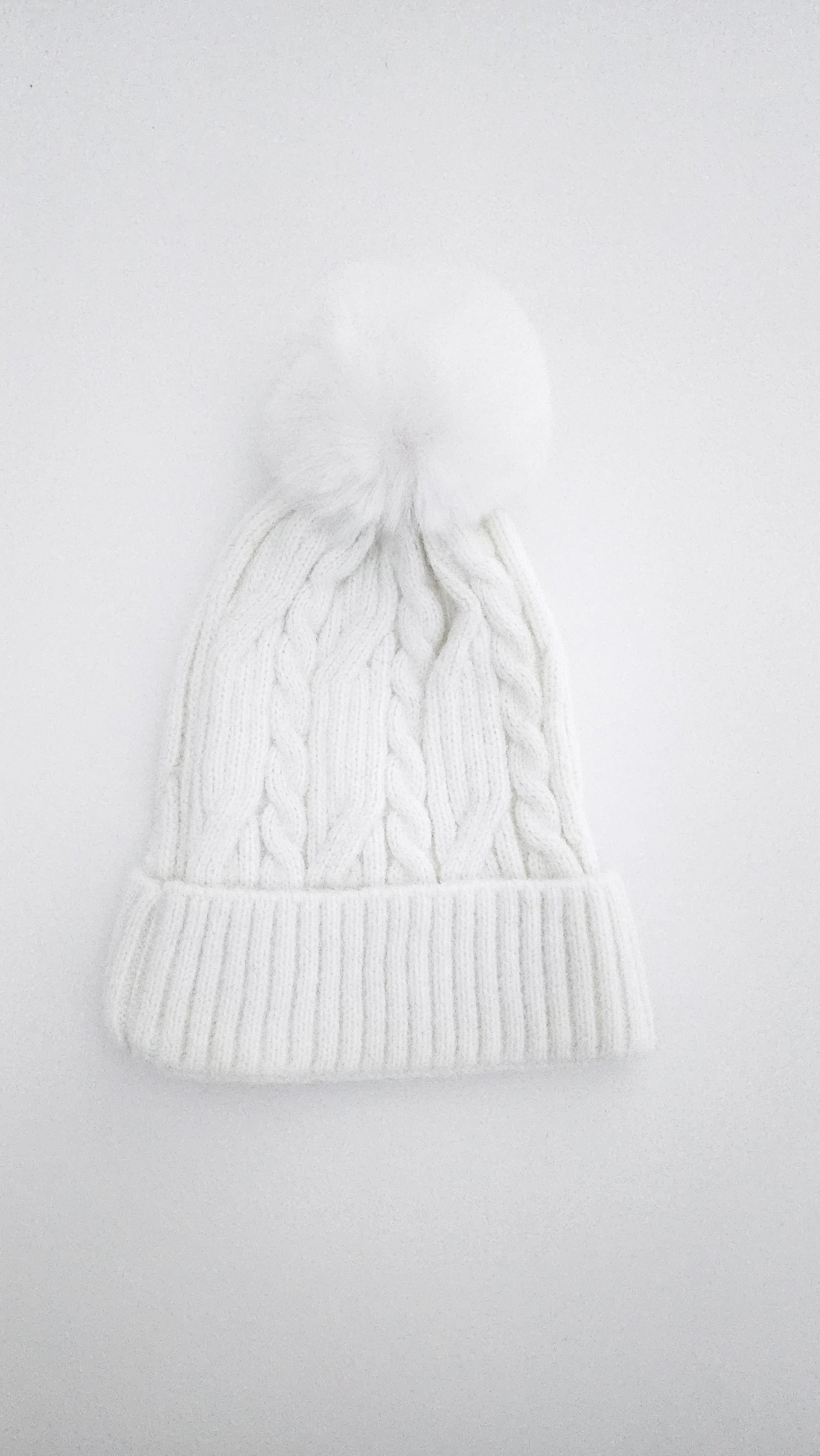 Cuffed Pom Pom Hat