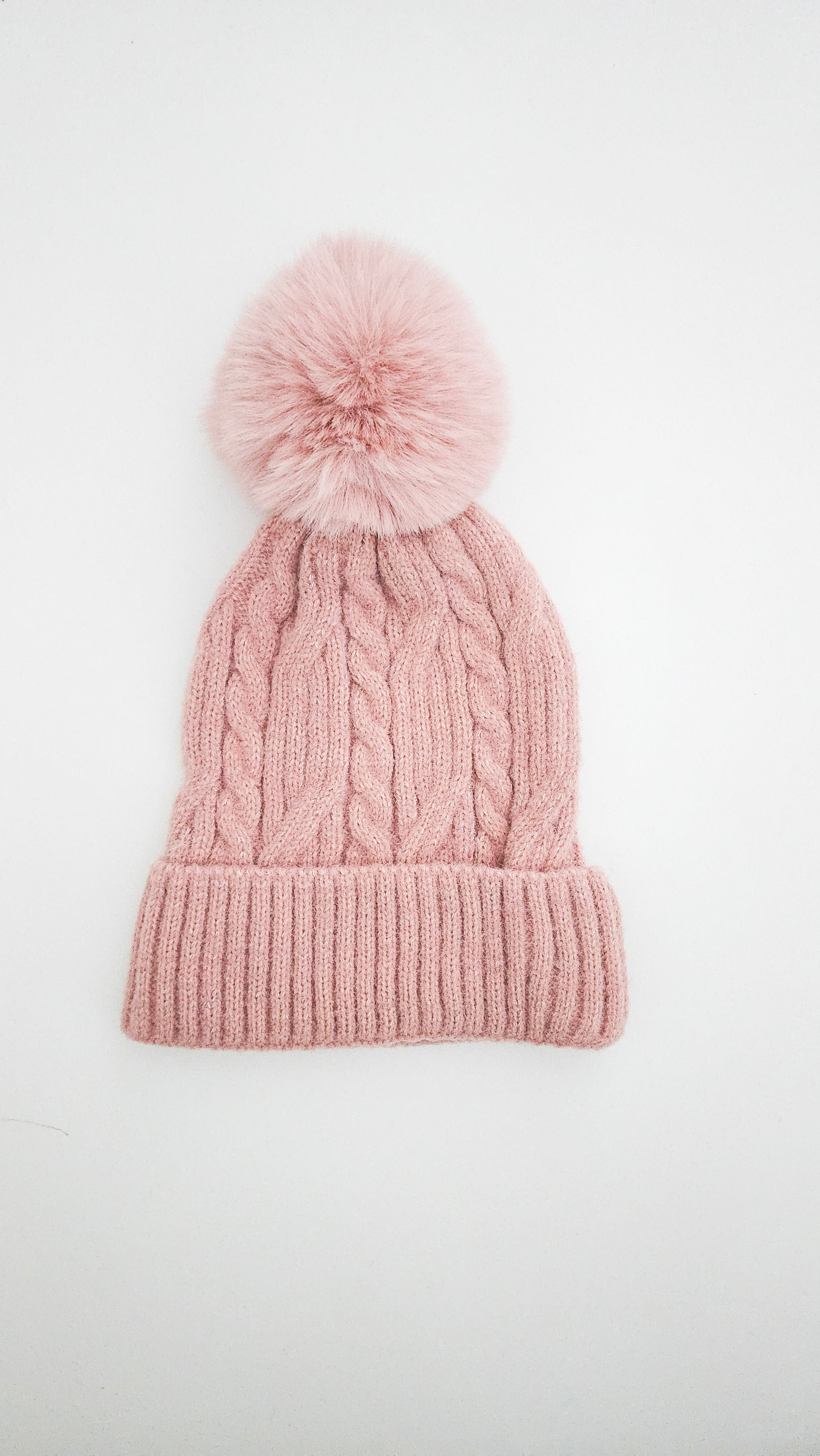 Cuffed Pom Pom Hat