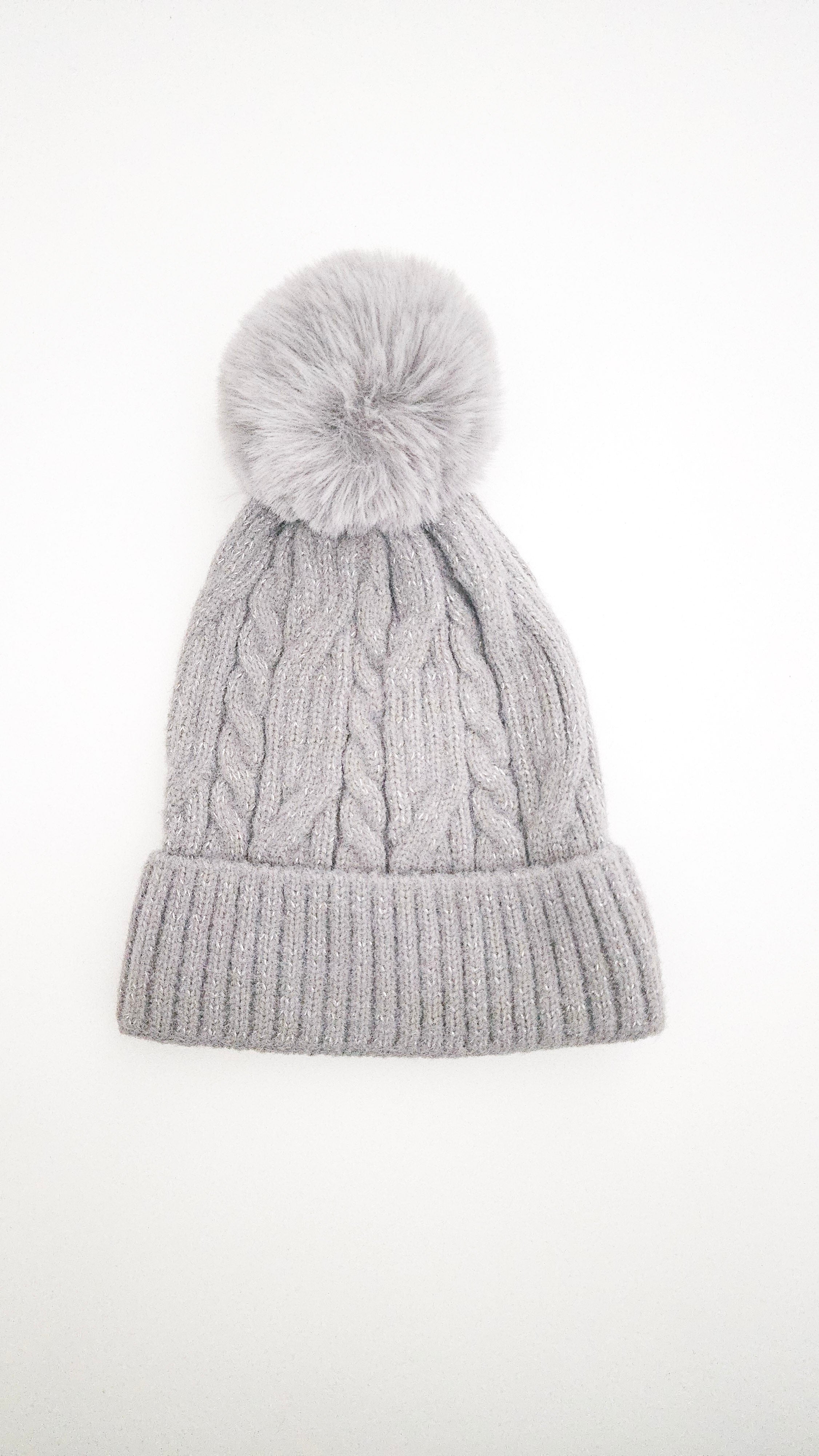 Cuffed Pom Pom Hat